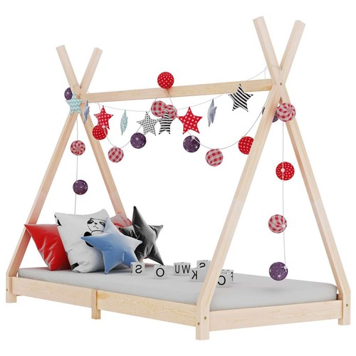 283356 kids bed frame solid - bed,
