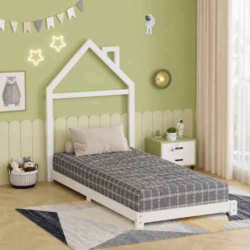 Junior wooden house bed - junior,