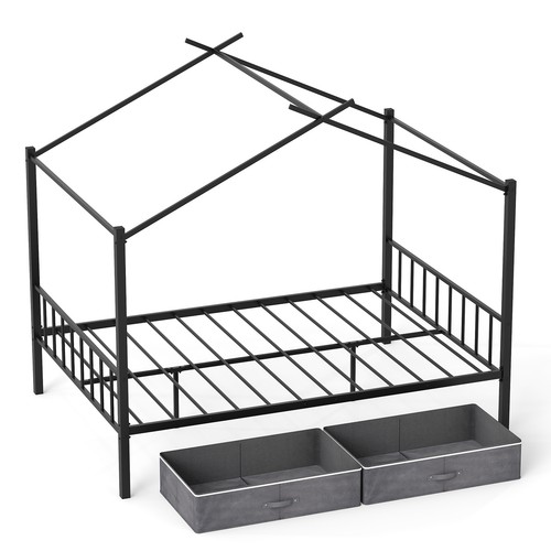 Metal kids bed frame - bed,