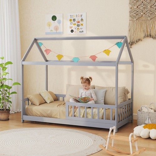 Homcom house shaped kids bed - kids,