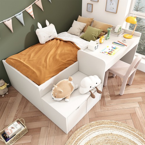 Single bed 3ft solid wood - single, kids