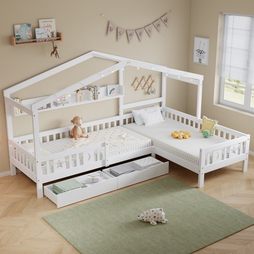 Single house bed frame - house, 3ft
