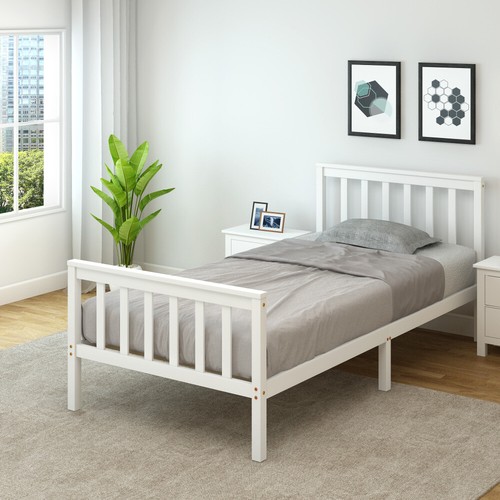 Single bed white - bed,