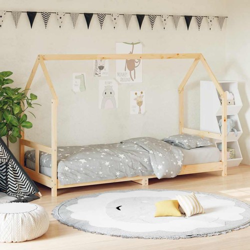 Kids bed frame 80x200 solid - frame, cm