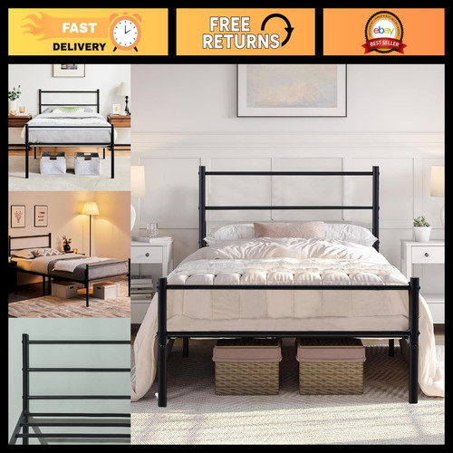 90x190 metal single bed - cm,