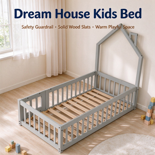 Solid pine wood house kids - solid,