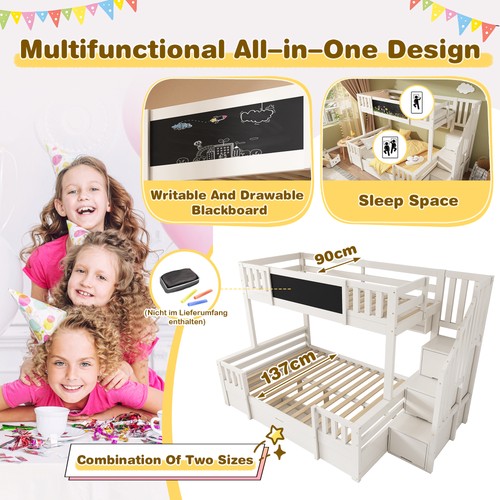 Bunk beds for kids staircase - bunk, kids,