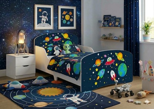 Space galaxy toddler bed - galaxy, frame