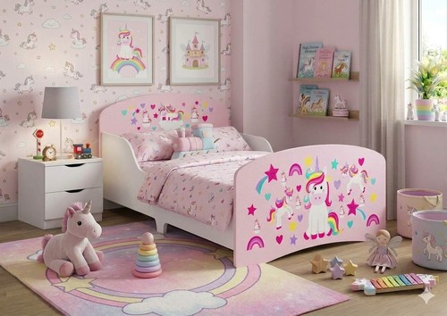 Pink unicorn toddler - toddler, frame