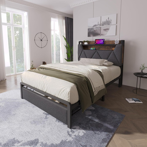 3ft single bed - frame, storage