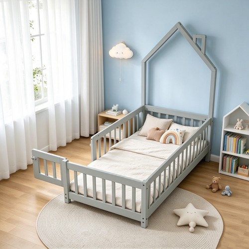Grey pine wood - grey, house