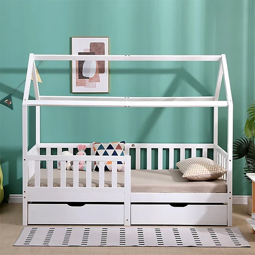 Furniturehmd wooden kids bed - wooden,