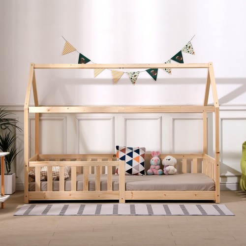 Pine wood house - wood, kids