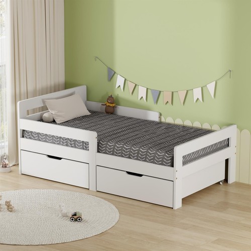 Pine kids wooden bed - kids,