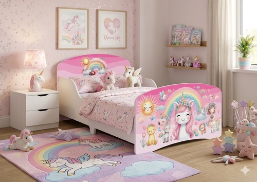Rainbow unicorn toddler bed - unicorn,