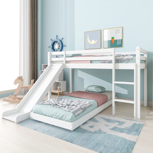 3ft single bunk beds pine - single, wood