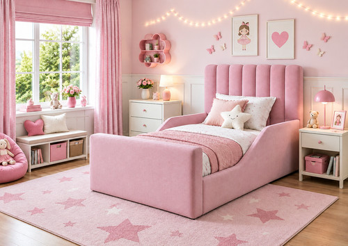 Luxury kids toddler bed - luxury, frame
